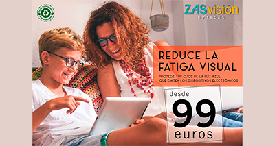 Promoción de gafas con filtro de luz azul
